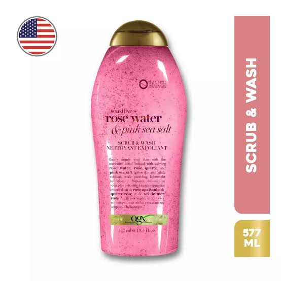 Gel de ducha exfoliante rose water & pink sea salt