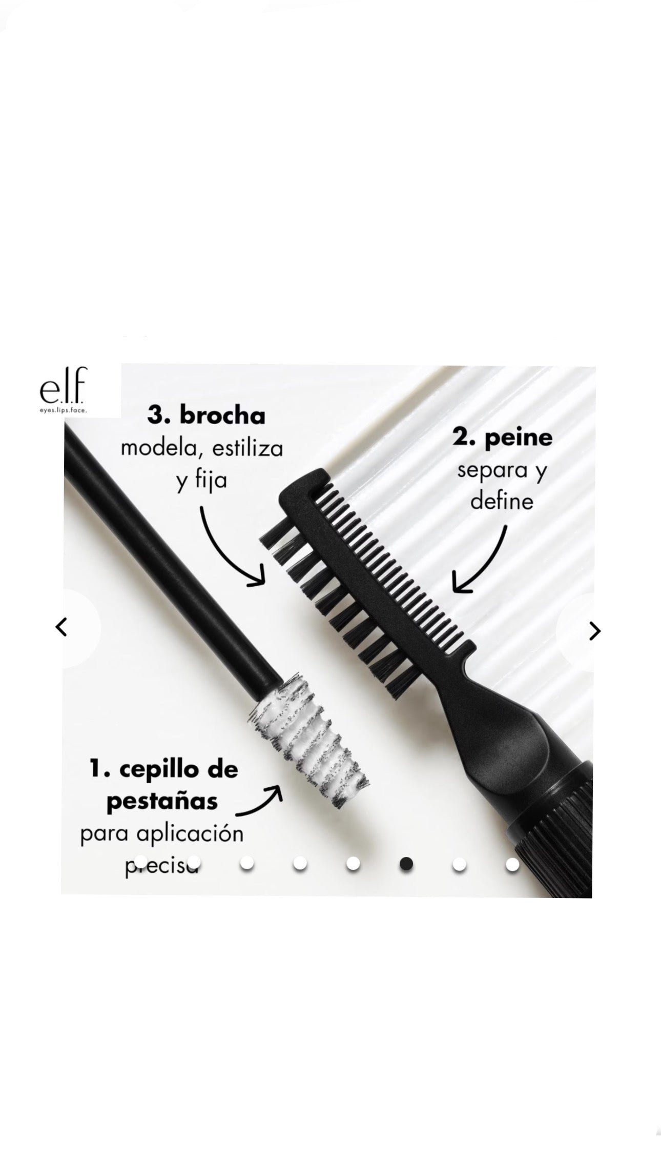E.L.F. COSMETICS
E.L.F. BROW LAMINATING GEL (GEL TRANSPARENTE PARA CEJAS)