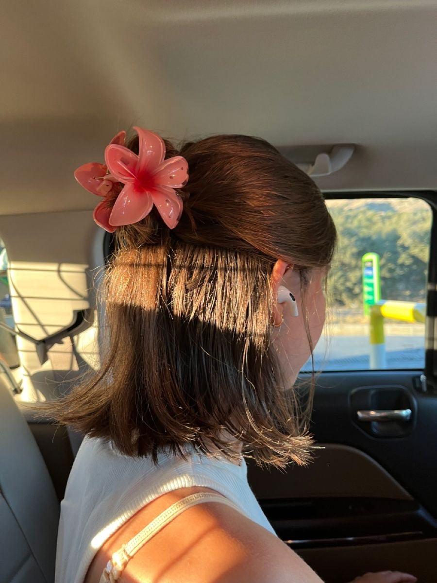 Pinzas para cabello en forma de flor